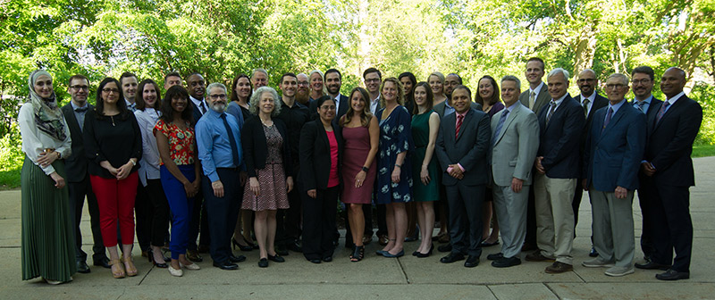 Group photo of the graduating class of 2019; faculty and residents